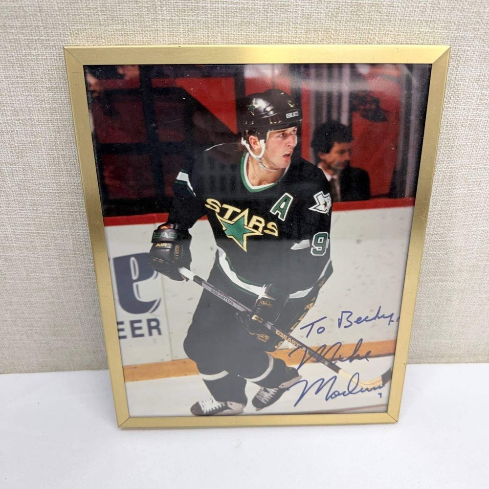 Mike Modano Signed Dallas Stars 8x10 Photo Personalized Framed Autograph NHL